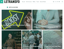 Tablet Screenshot of letransfo.fr